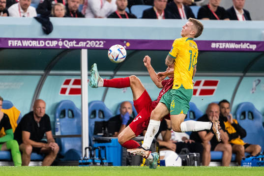 Joakim Mæhle of Denmark and Riley McGree of Australia