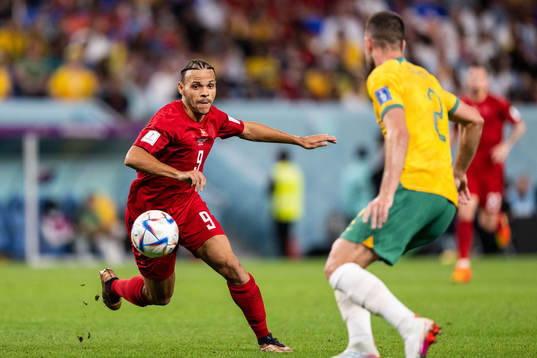 Martin Braithwaite of Denmark