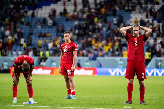 Jesper Lindstrøm, Alexander Bah and Joachim Andersen of
