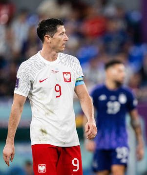 Robert Lewandowski of Poland
