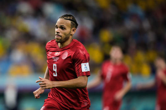 Martin Braithwaite of Denmark