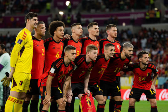 The starting eleven of Belgium