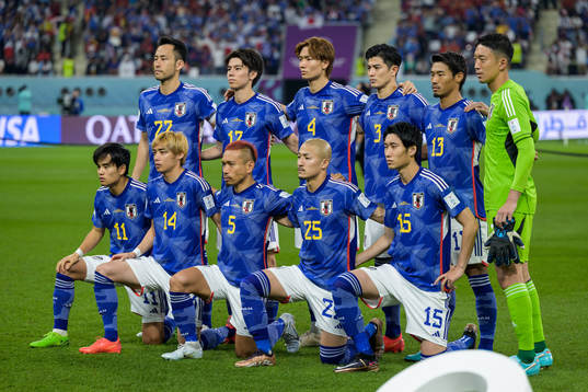The starting eleven of Japan