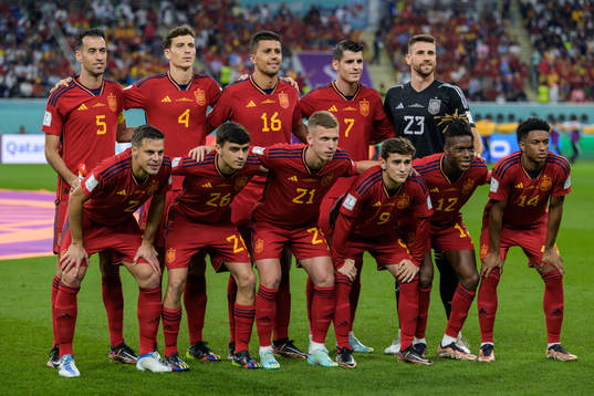 The starting eleven of Spain