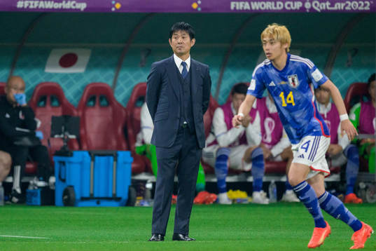head coach Hajime Moriyasu of Japan