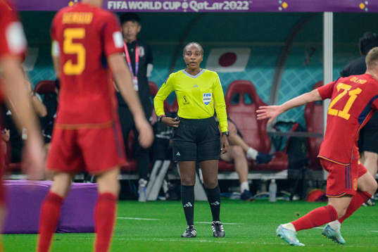 Fourth official Salima Mikansanga