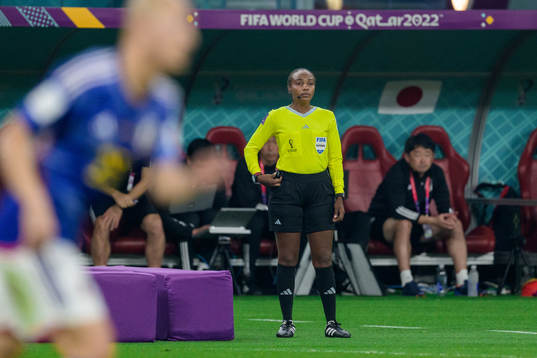 Fourth official Salima Mikansanga