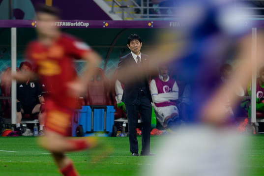 head coach Hajime Moriyasu of Japan
