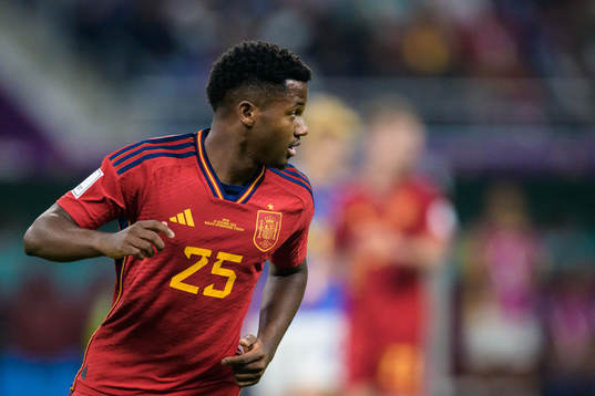 Ansu Fati of Spain