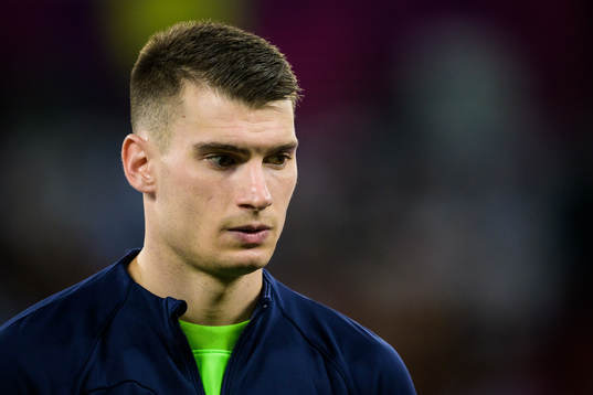 Goalkeeper Dominik Livakovic of Croatia