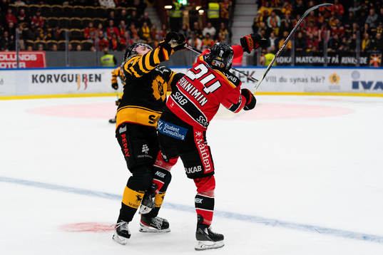 Skellefteås Elias Stenman och Luleås Brendan Shinnimin
