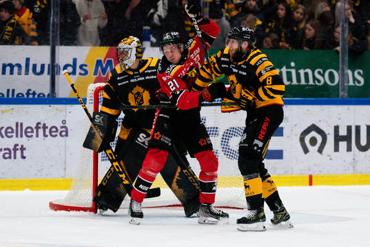 Skellefteås målvakt Alexander Hellnemo och Petter Granberg