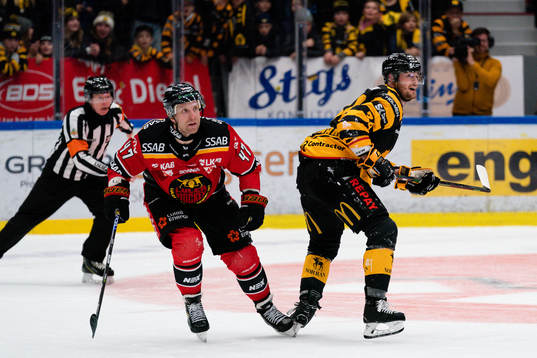 Luleås Leo Komarov och Skellefteås Tom Kühnhackl