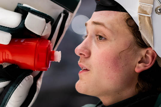 Färjestads målvakt Melwin Asp Cassåsen