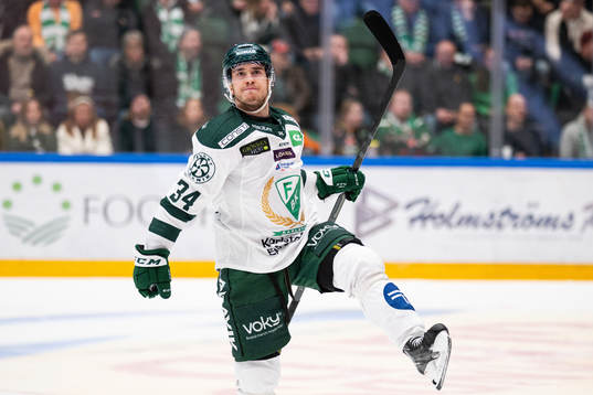 Färjestads Michael Lindqvist jublar