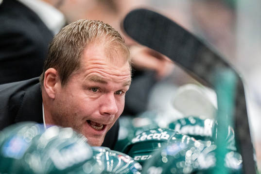Färjestads tränare Tomas Mitell