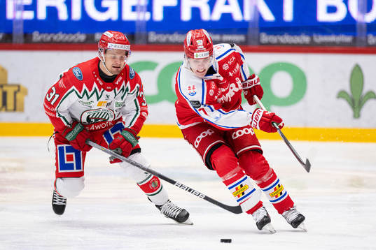 Frölundas Nicklas Lasu och Timrås Jakob Stenqvist