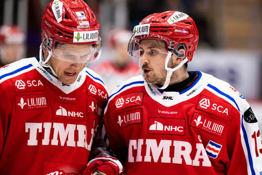 Timrås Anton Wedin och Nicholas Halloran