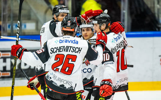 Malmö Redhawks Johan Olofsson jublar