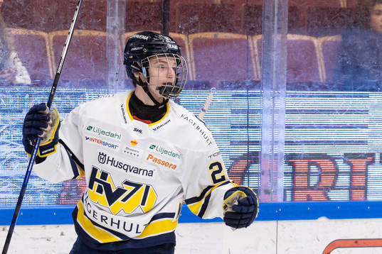 HV71s Oscar Fisker Molgaard jublar