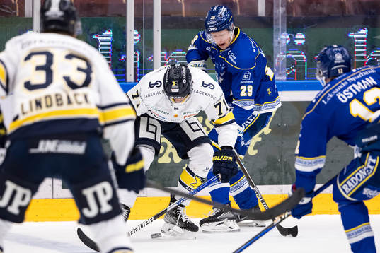 HV71s Tyler Vesel och Leksands Emil Heineman