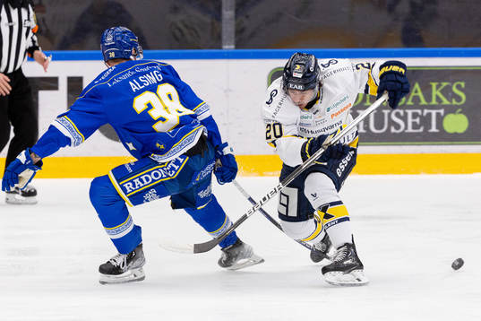 Leksands Olle Alsing och HV71s André Petersson