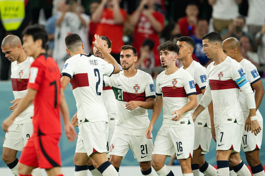 Ricardo Horta of Portugal celebrates the 0-1 goal