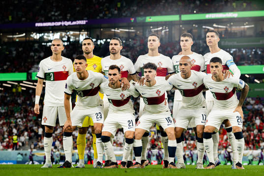 The starting eleven of Portugal