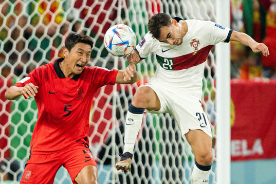 Wooyoung Jung of South Korea and Ricardo Horta of Portugal