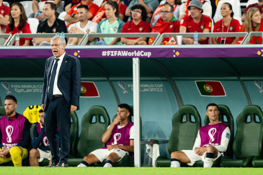 Head coach Fernando Santos and Cristiano Ronaldo of Portugal