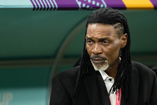 Head coach Rigobert Song of Cameroon