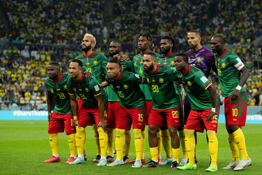 The starting eleven of Cameroon