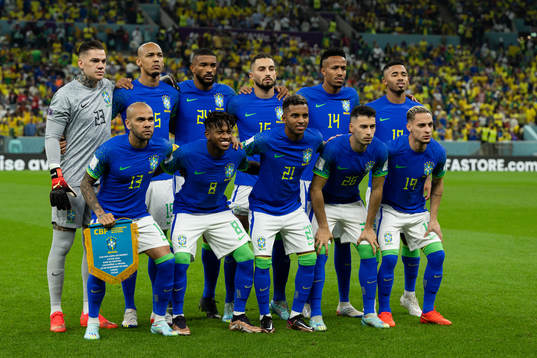 The starting eleven of Brazil
