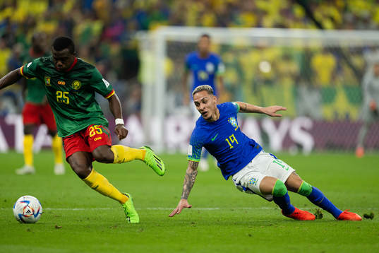 Nouhou Tolo of Cameroon and Antony of Brazil