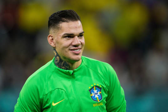 Goalkeeper Ederson of Brazil