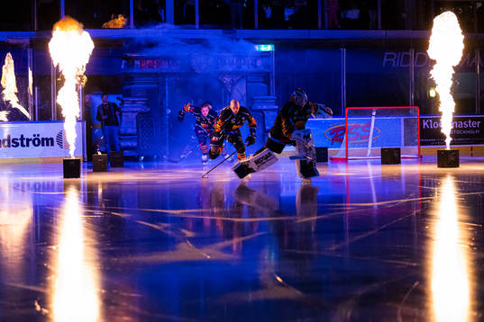 Djurgårdens målvakt Carl Lindbom, Daniel Brodin och Olle