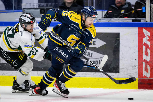 Östersunds Linus Lundström och Södertäljes Albin Carlson
