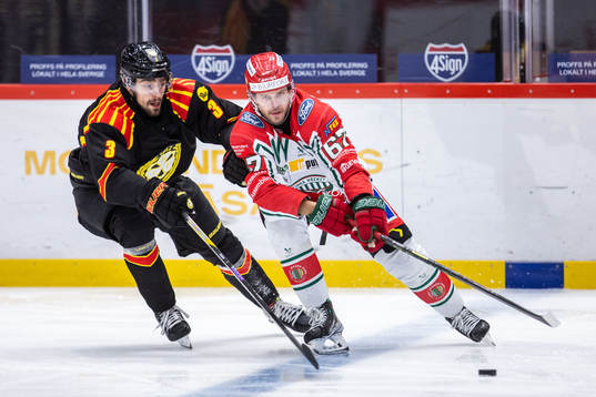 Brynäs Niklas Friman och Frölundas Jacob Nilsson