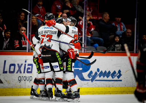 Malmö Redhawks Lance Bouma jublar vid 4-2