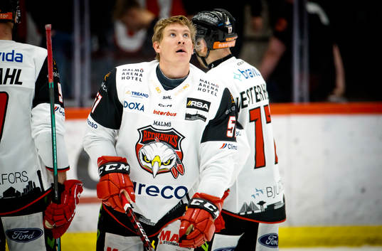 Malmö Redhawks Emil Sylvegård deppar
