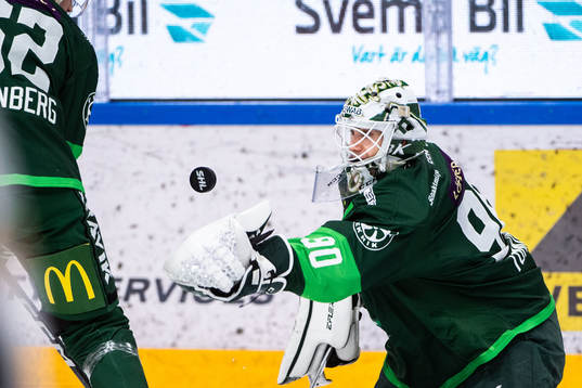 Färjestads målvakt Matthew Tomkins