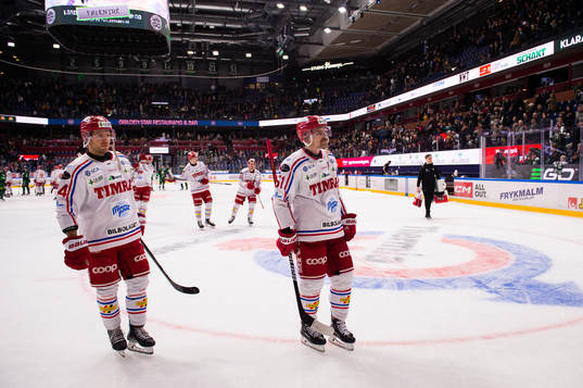 Timrås Tim Erixon och Anton Lander deppar