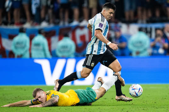 Riley McGree of Australia and Marcos Acuna of Argentina