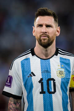 Lionel Messi of Argentina