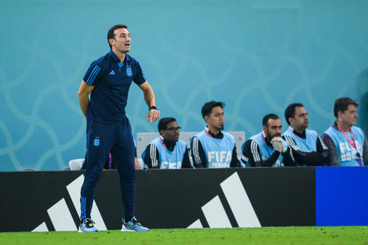Head coach Lionel Scaloni of Argentina