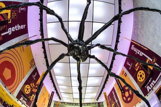 Konstverket Maman av Louise Bourgeois på Qatar National