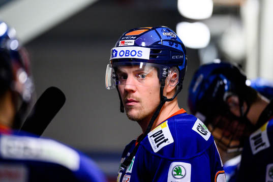 Växjös Joel Persson före värmningen