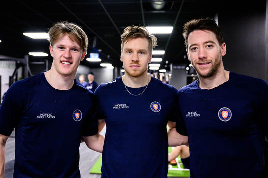 Växjös Hugo Gustafsson, Kalle Kossila och Dan Sexton