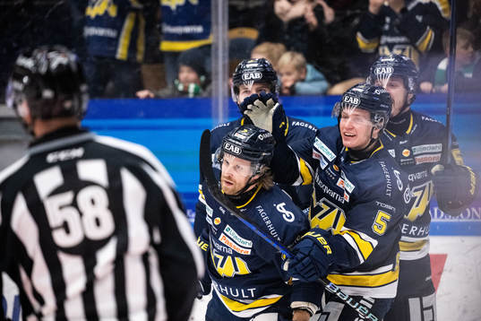 HV71s Mattias Tedenby jublar