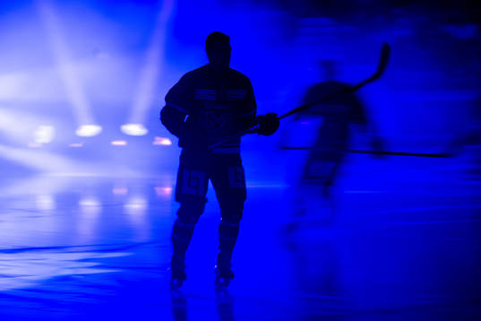 HV71s spelare gör entré